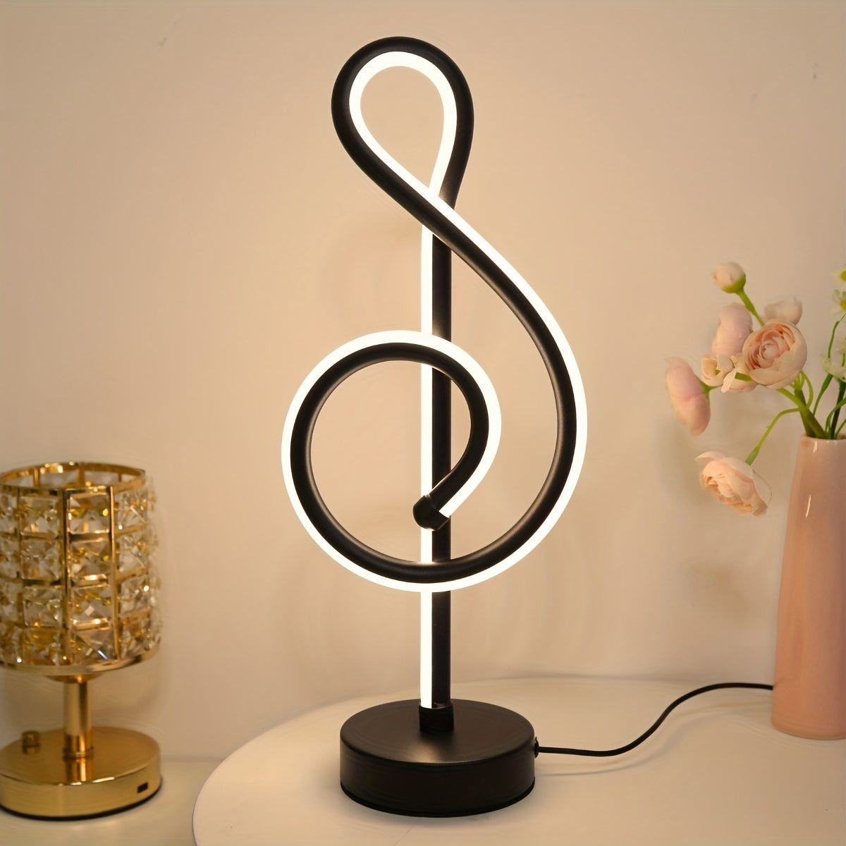 TrebleLight - Adjustable Treble Clef LED Table Lamp