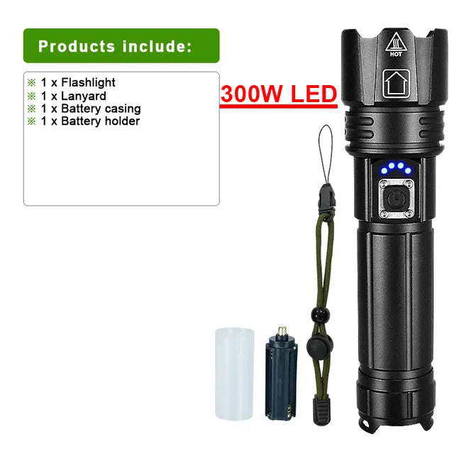 LumiBeam Zaklamp - Lampe Torche LED Rechargeable