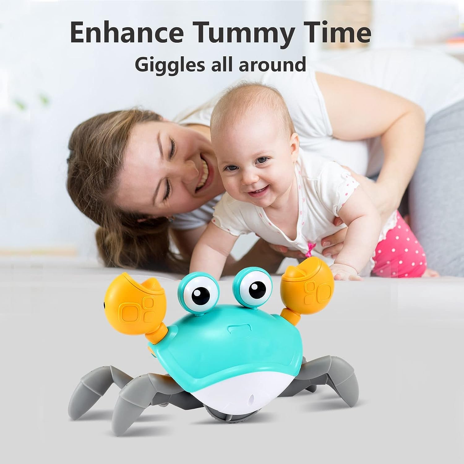 Crawling Crab - Musical Sensory Toy That Encourages Baby to Crawl