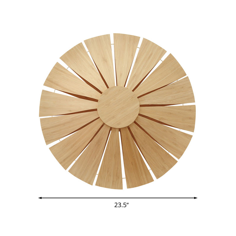 CircleWood - Round Wood Wall Sconce for a Warm Ambiance