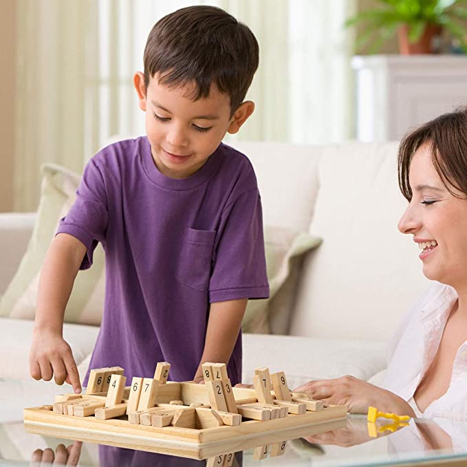 MathMagic - Interactive Wooden Board Game for the Whole Family