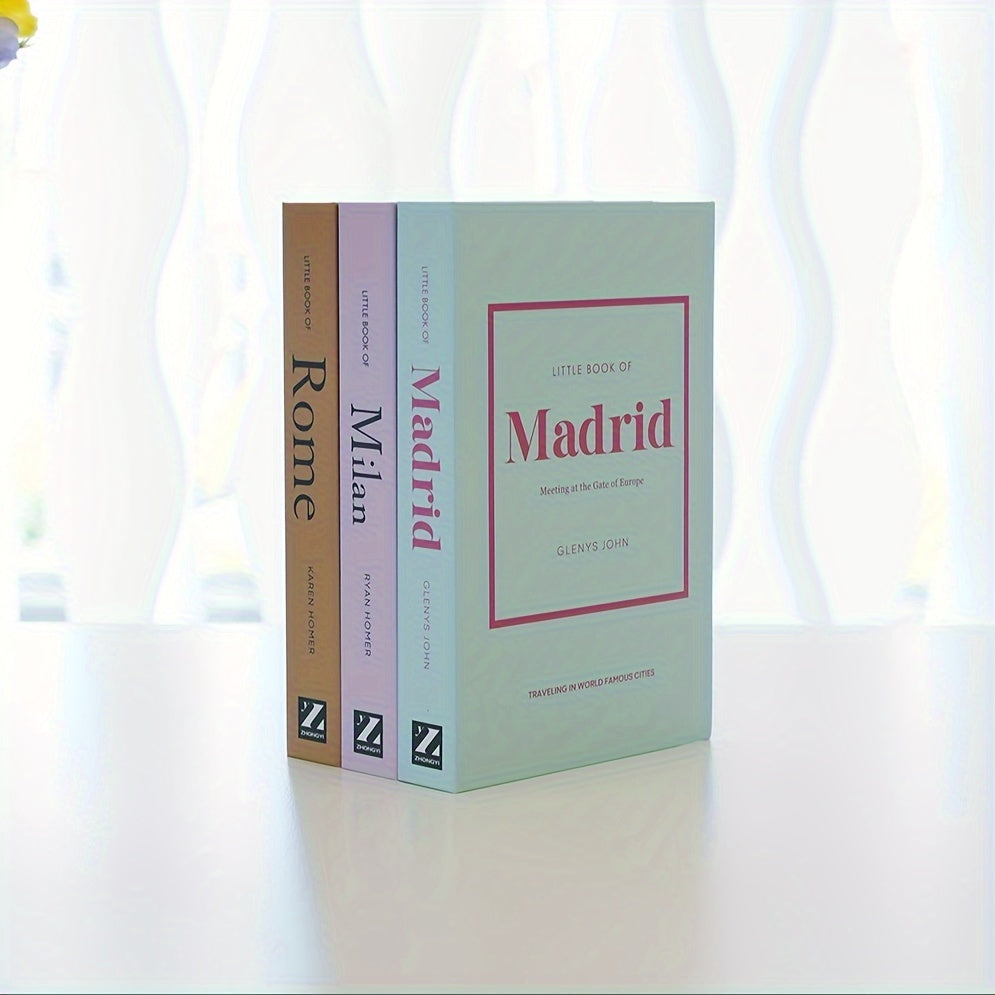 ChicBooks - Elegant Bookends with Classic Faux Books