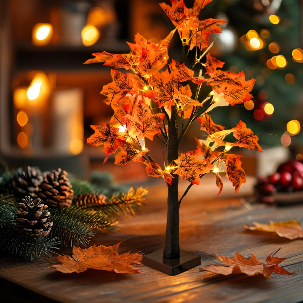 MapleGlow - LED Maple Table Lamp with USB Connection