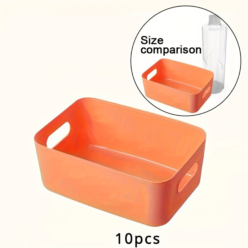 OrganiseerGemak - Set of 10 Wall-Mounted Storage Boxes for Cosmetics and Snacks