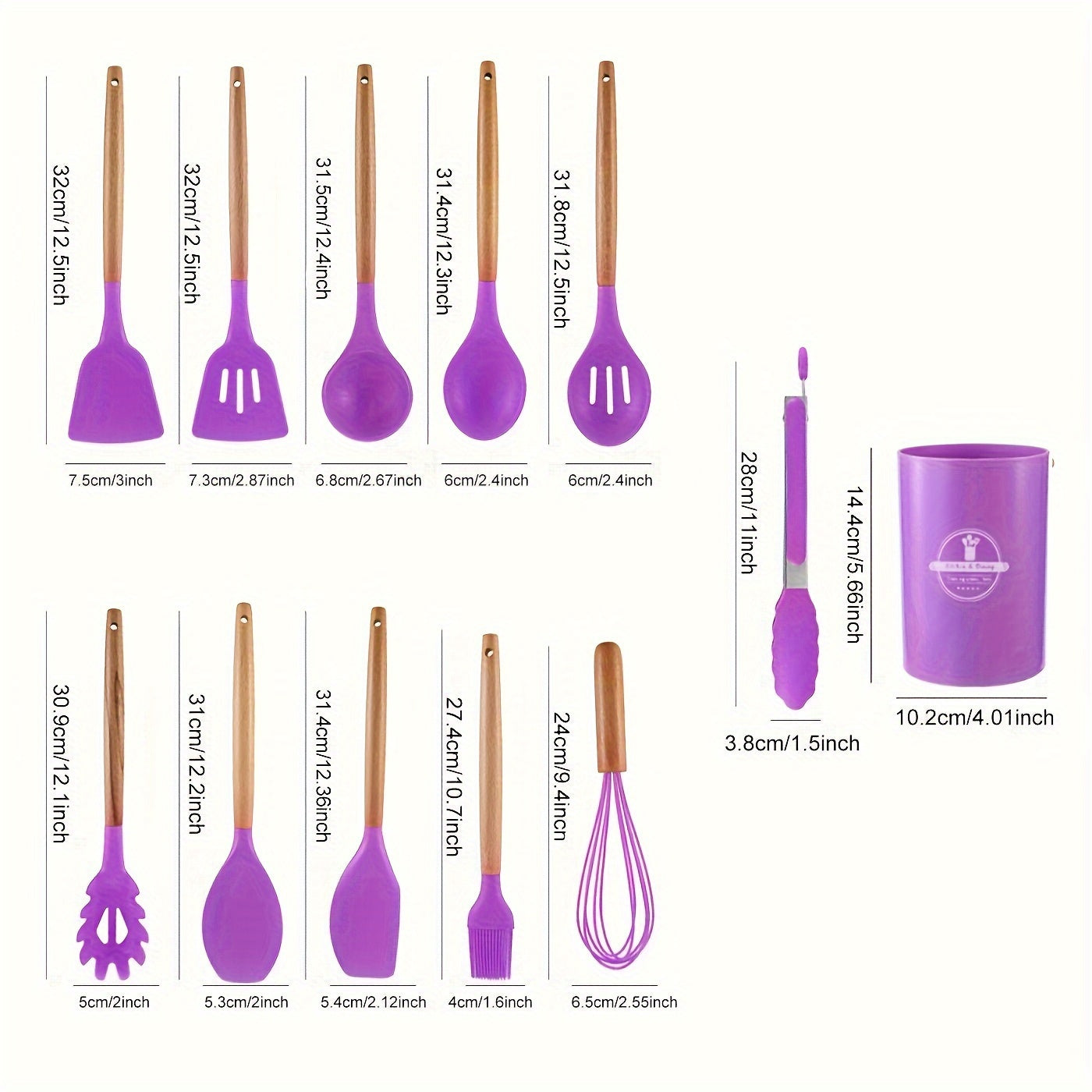Silik - Scratch-Resistant Silicone Kitchen Utensil Set