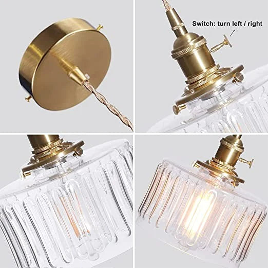 CrystalGlare - Vintage Crystal Glass Pendant Light