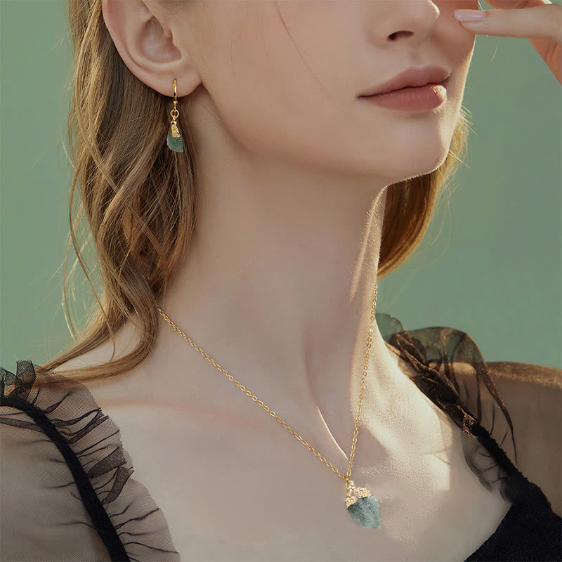 Elara - Parure bijoux cristaux, collier et boucles d'oreilles
