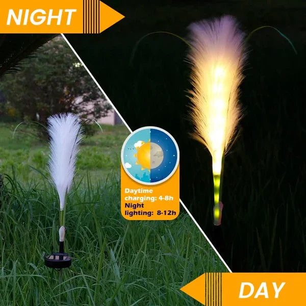 SunReed - Éclairage extérieur en rotin stylé pour jardin
