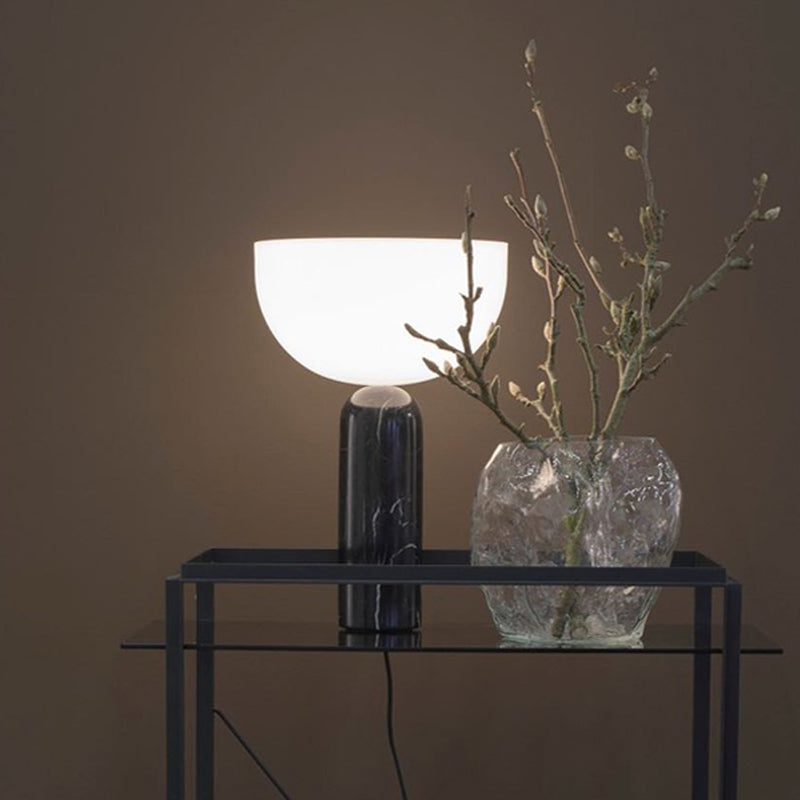 MarbleLuxe Lamp - Marble Table Lamp with Gold Accents