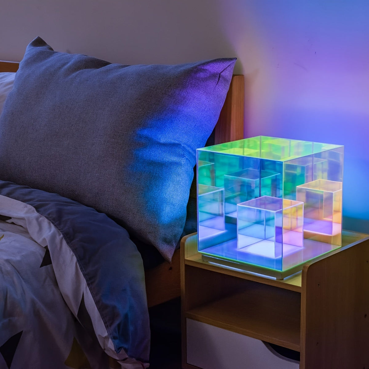 LumiSky Lamp - Adjustable Geometric Starry Sky Table Lamp