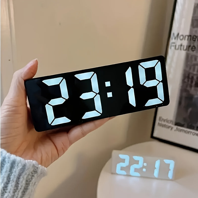DigiGlow Clock - Modern LED Alarm Clock with Display and Voice Control