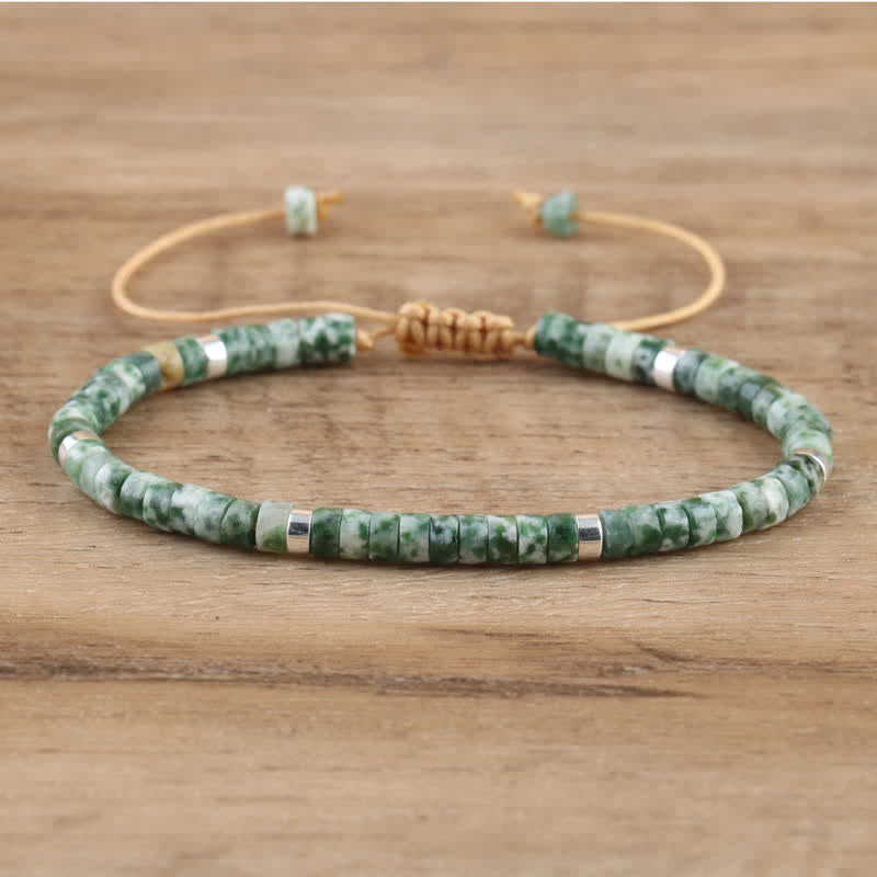 Seraphina - Bracelet tressé en pierres naturelles 2,4 mm