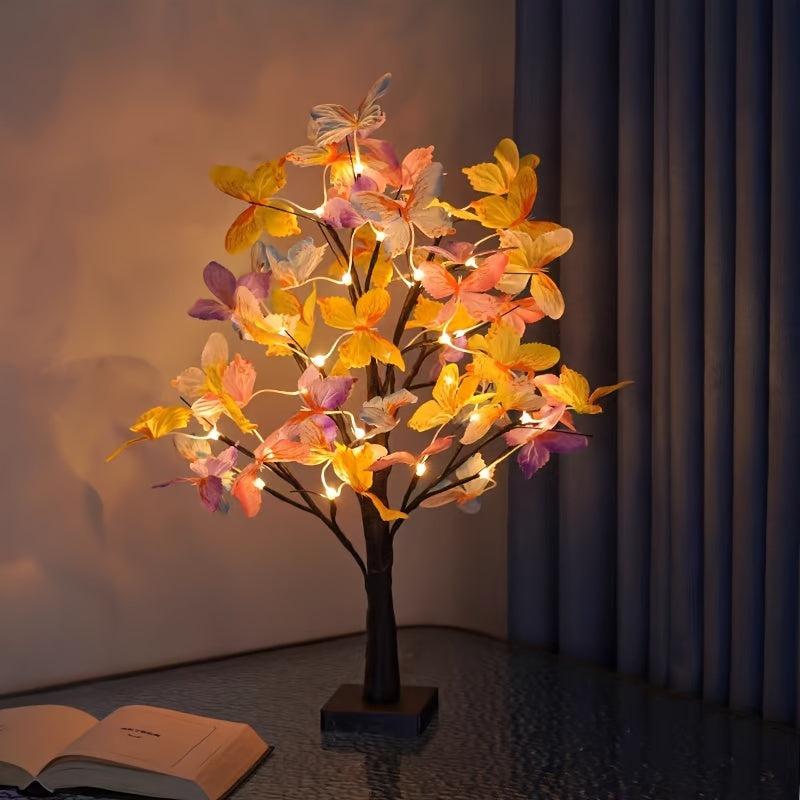 GlowBirch - Decorative Birch & Butterfly LED Lamp