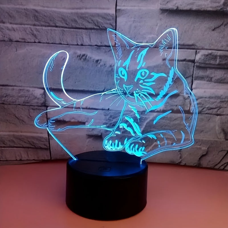 CatGlow - 3D Cat Night Light with 7 Colours
