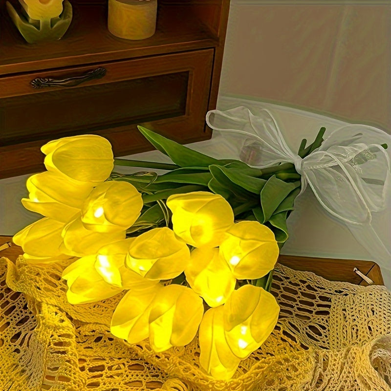 LumiBloom - Bouquet of 10 LED Tulip Table Lamps