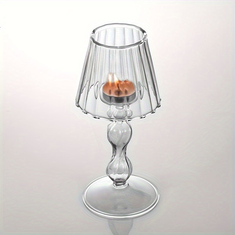 Vitresca - Luxury Glass Table Lamp & Candle Holder