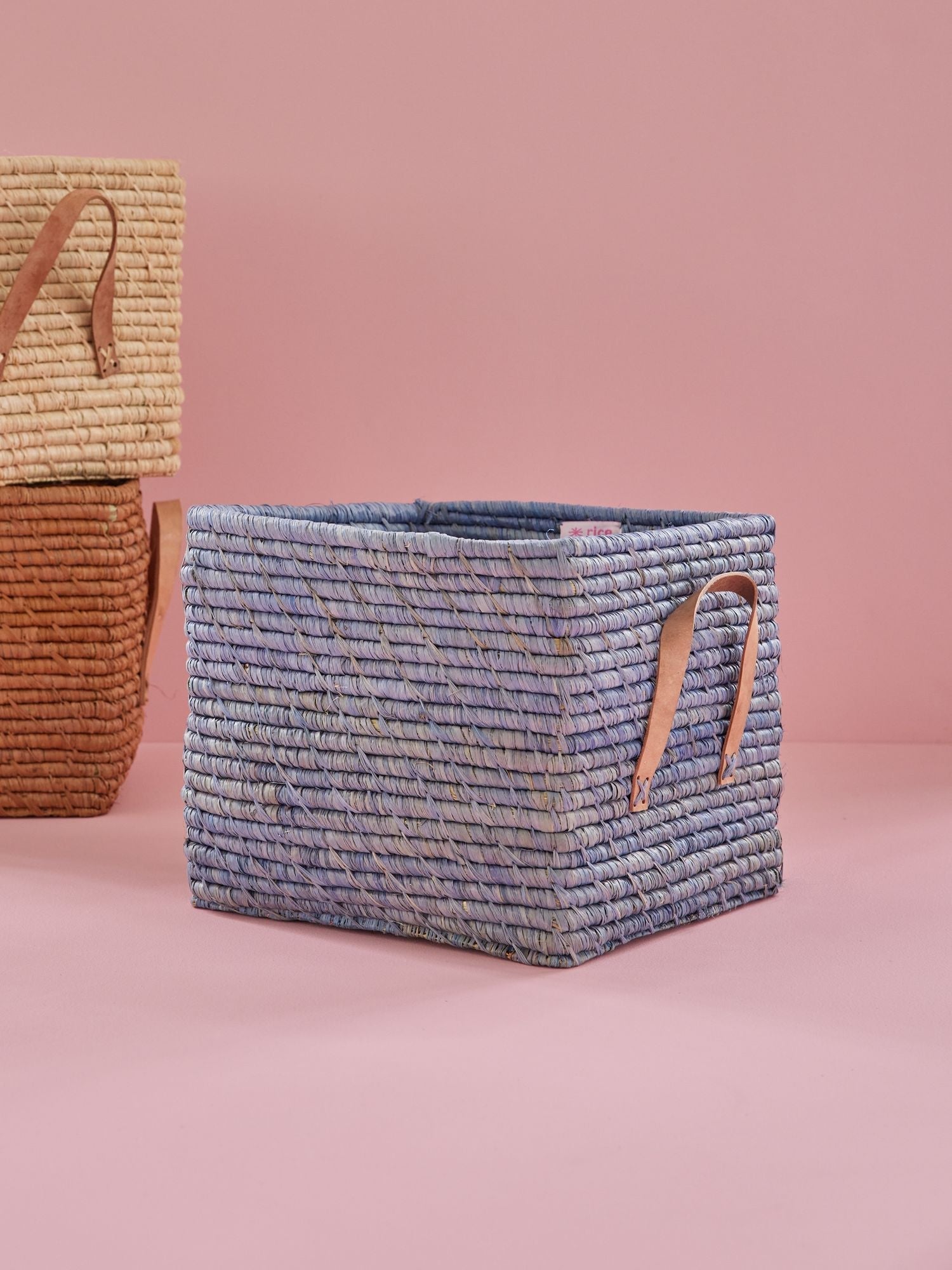 RaffiaStorage - Panier de rangement naturel fait main