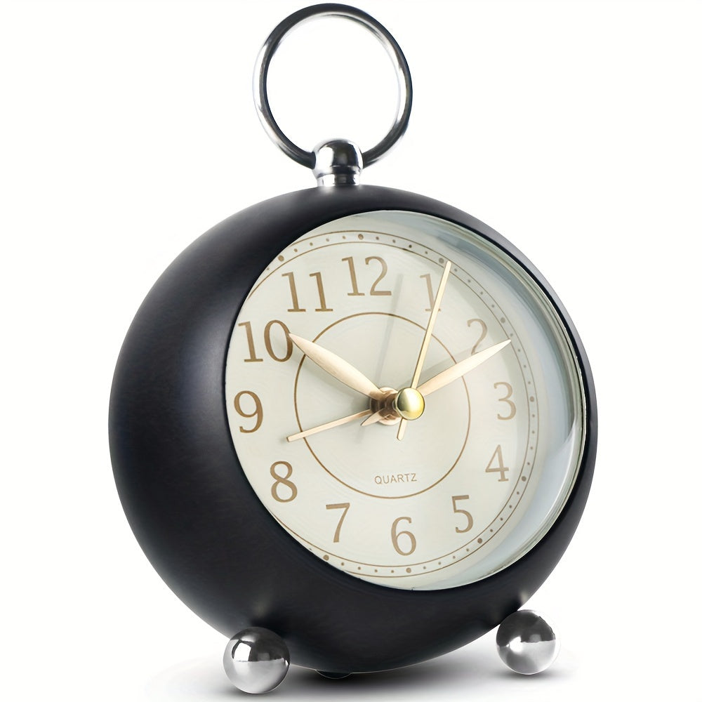 RetroTime Clock - Silent Retro Alarm Clock with Night Light