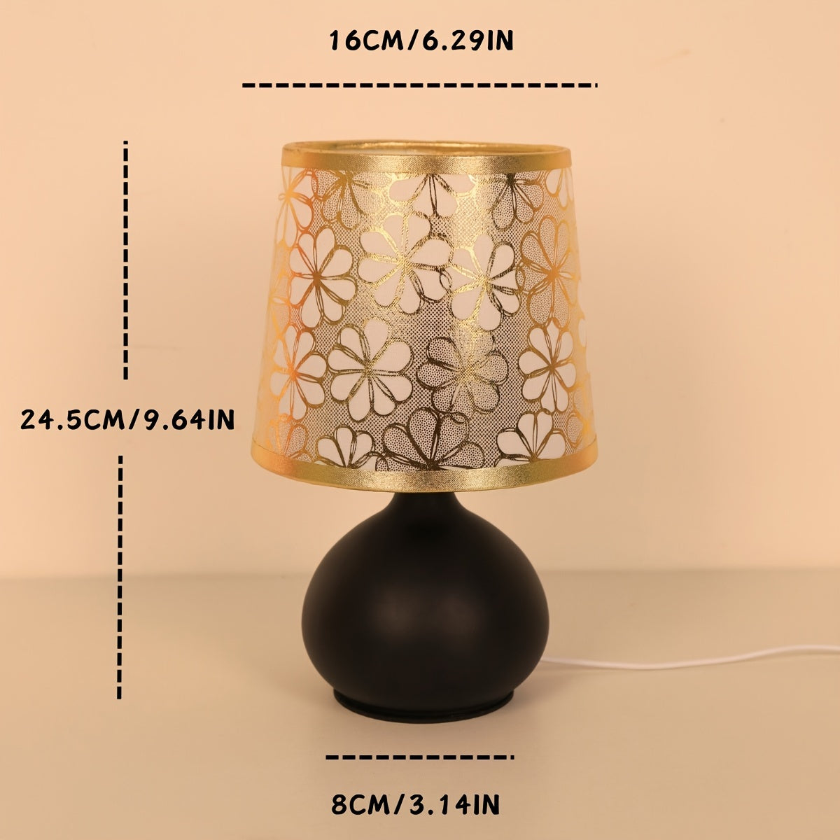 RetroLamp - Scandinavian Fabric Table Lamp with USB Port