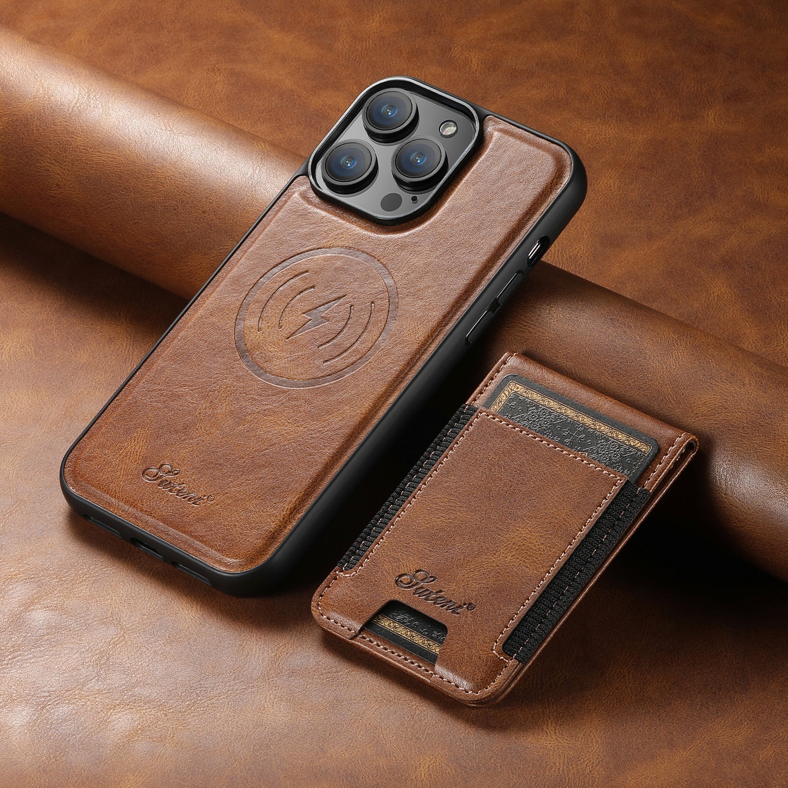 LuxLeather Case - Coque Cuir Élégante avec MagSafe