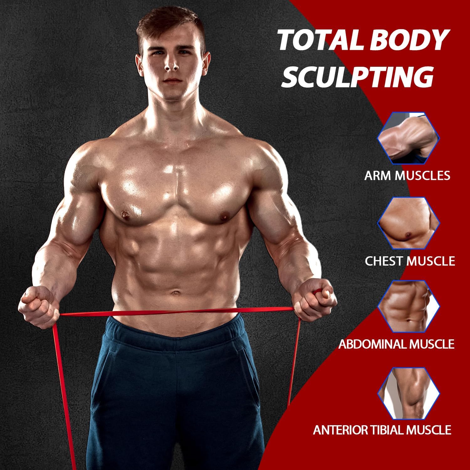 PowerBand - Set de bandes de résistance pour la musculation