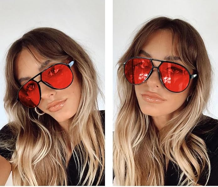 AmaraVision - Lunettes de Soleil Aviateur Rétro
