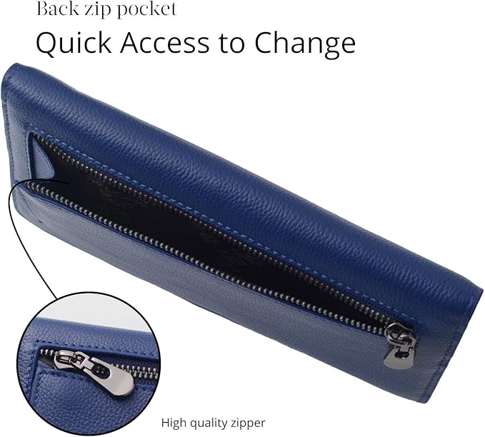Renée Wallet - Portefeuille Cuir Fin Protection RFID