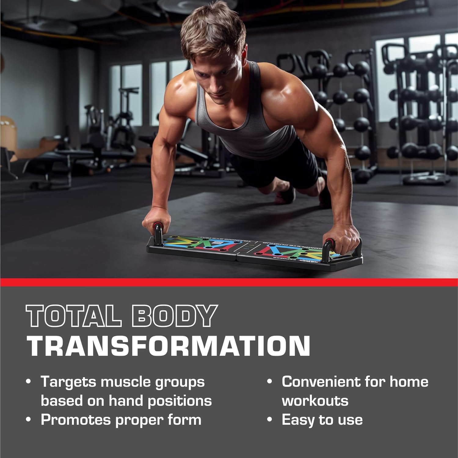 FlexiFit - Planche de pompes pliable à codes couleur
