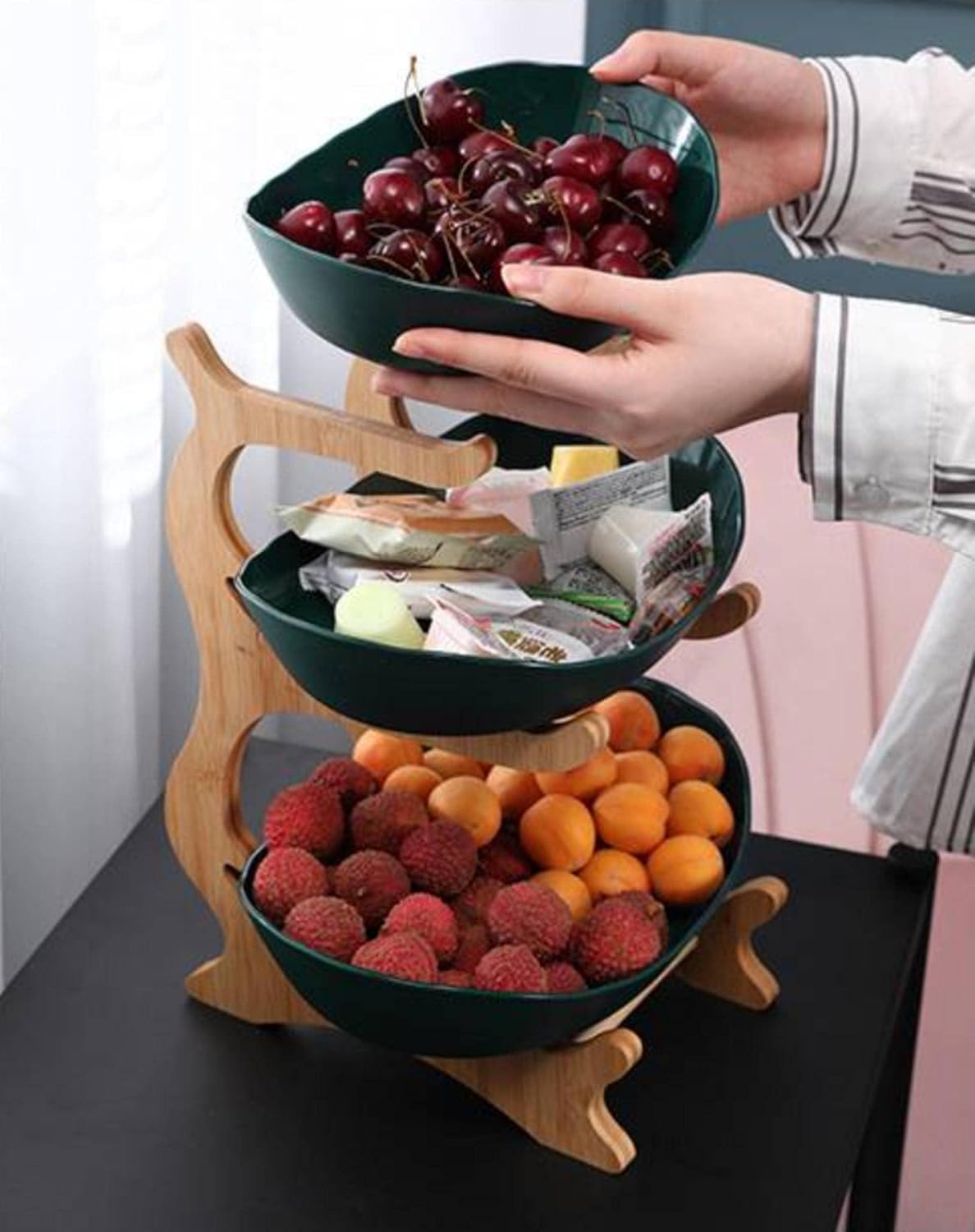 FruitTower - Elegant Fruit Stand for an Organized Kitchen