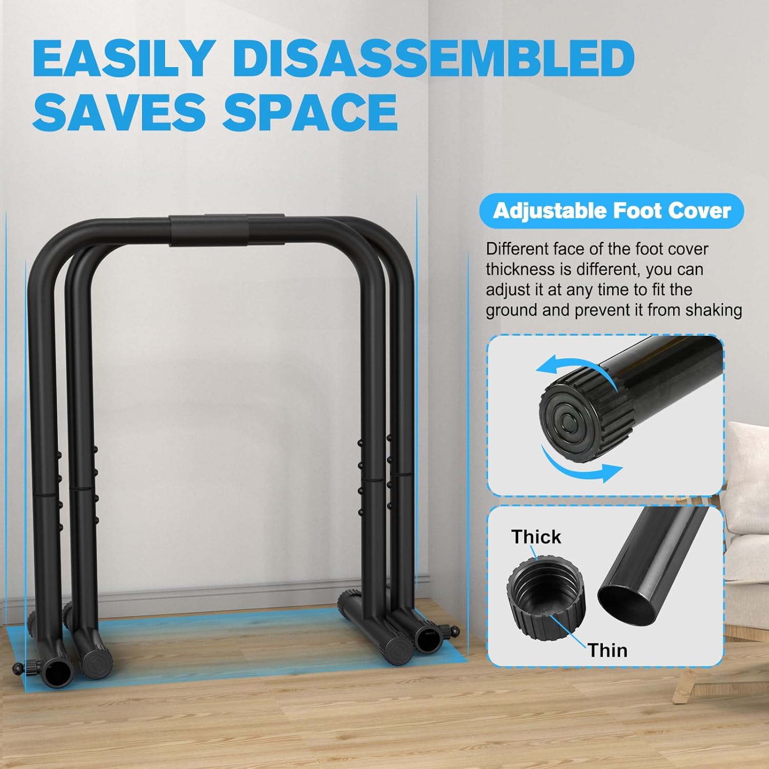 PowerDip - Station de dips robuste et support de pompes