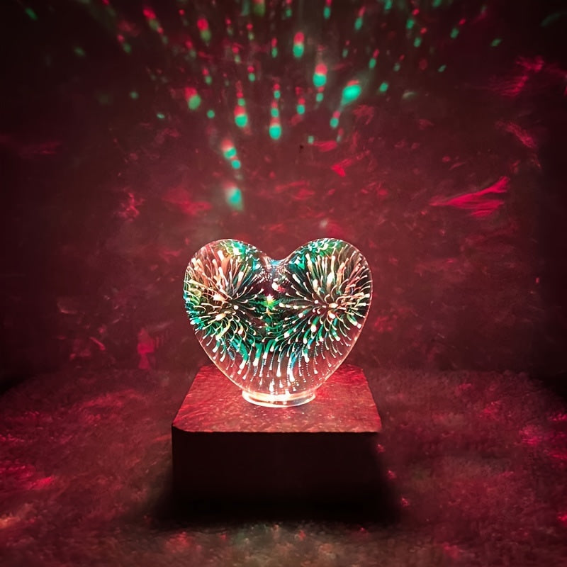 FireworkLight - 3D Heart LED Lamp for a Romantic Ambiance