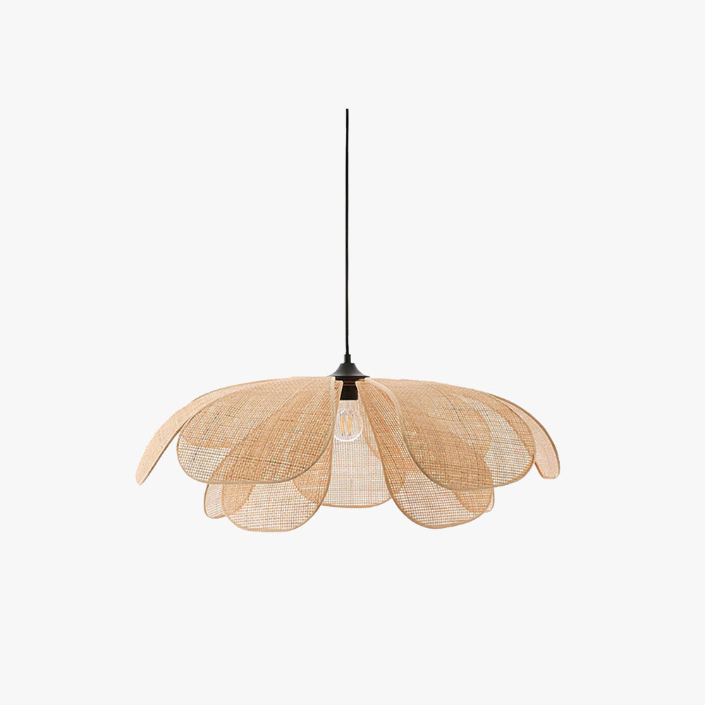 NaturelChic Lamp - Elegant Rattan Pendant Light for the Bedroom