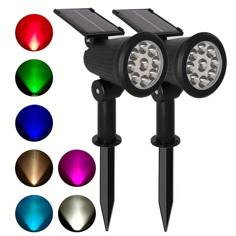 SolarLuxe Spotlight - 9 LED Solar Garden Spotlight