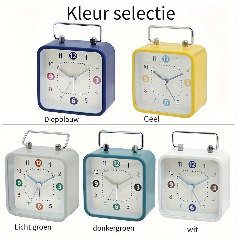 TimeCube - Square Digital Alarm Clock with Night Light and Snooze