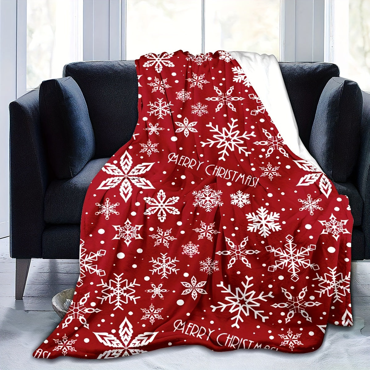 FestiveSnuggle - Soft & Cozy Christmas Fleece Throw Blanket