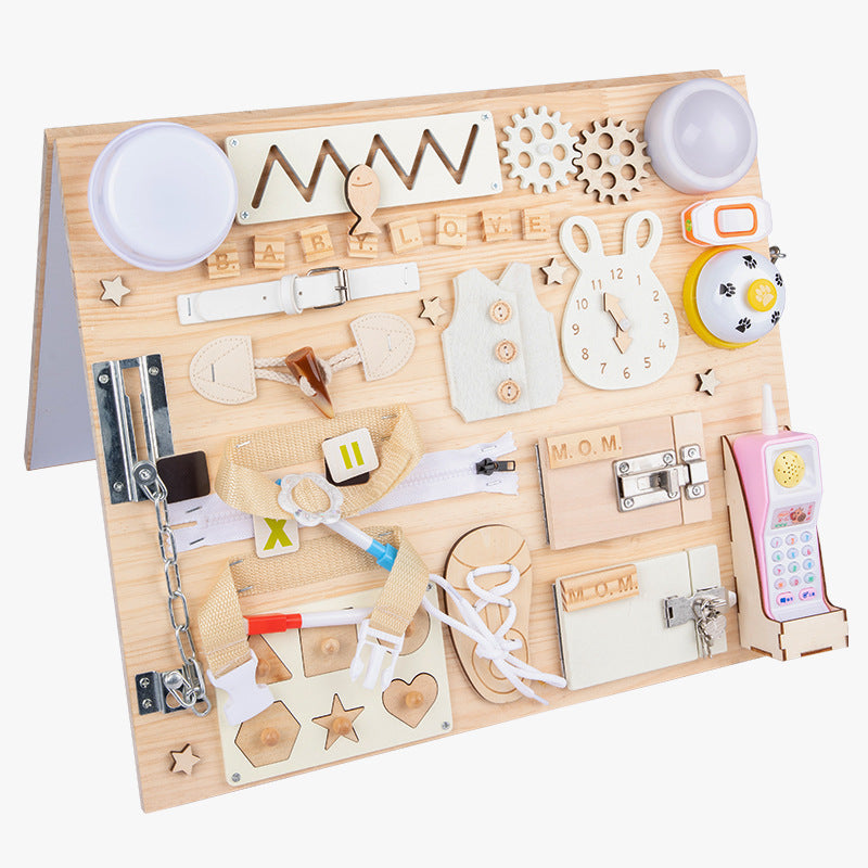 WoodPlay Board - Creative Wooden Educational Activity Board