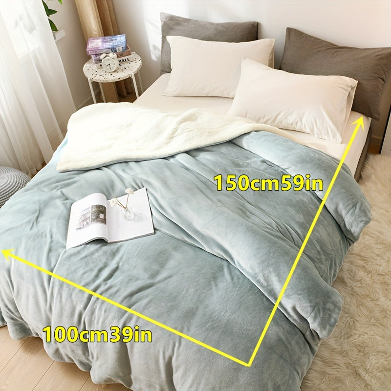 LuxeFlannel - Reversible Sherpa Throw Blanket for Ultimate Comfort