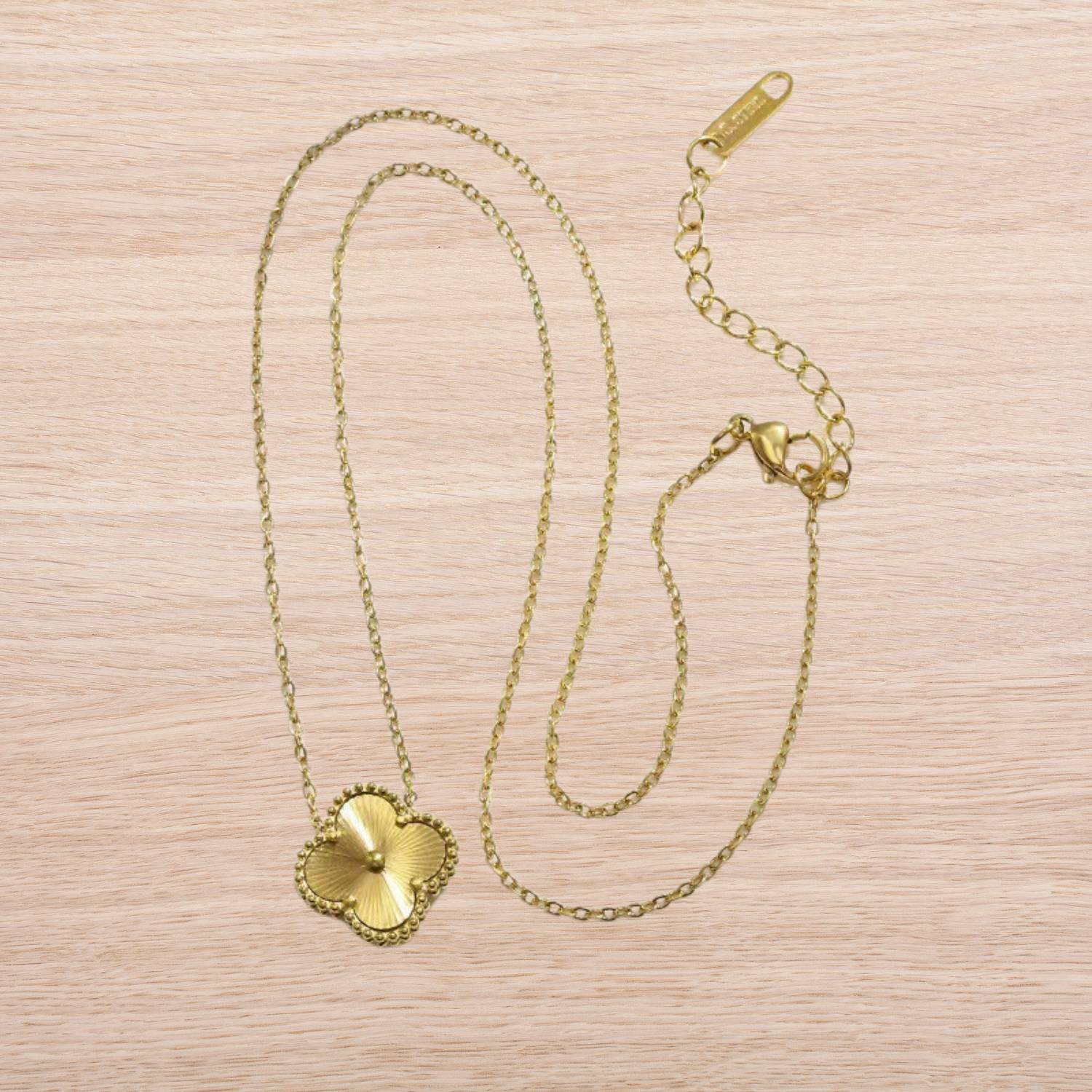 GoldenClove - Set trèfle or collier et bracelet