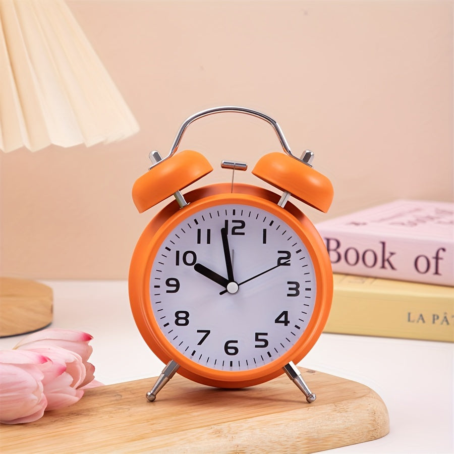 TimeRing Clock - Retro Metal Alarm Clock with Timeless Design