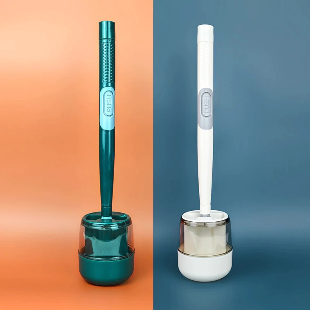 BristleFlex - Flexible Toilet Brush with Built-In Cleaner Dispenser