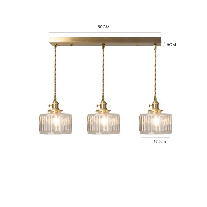 CrystalGlare - Vintage Crystal Glass Pendant Light