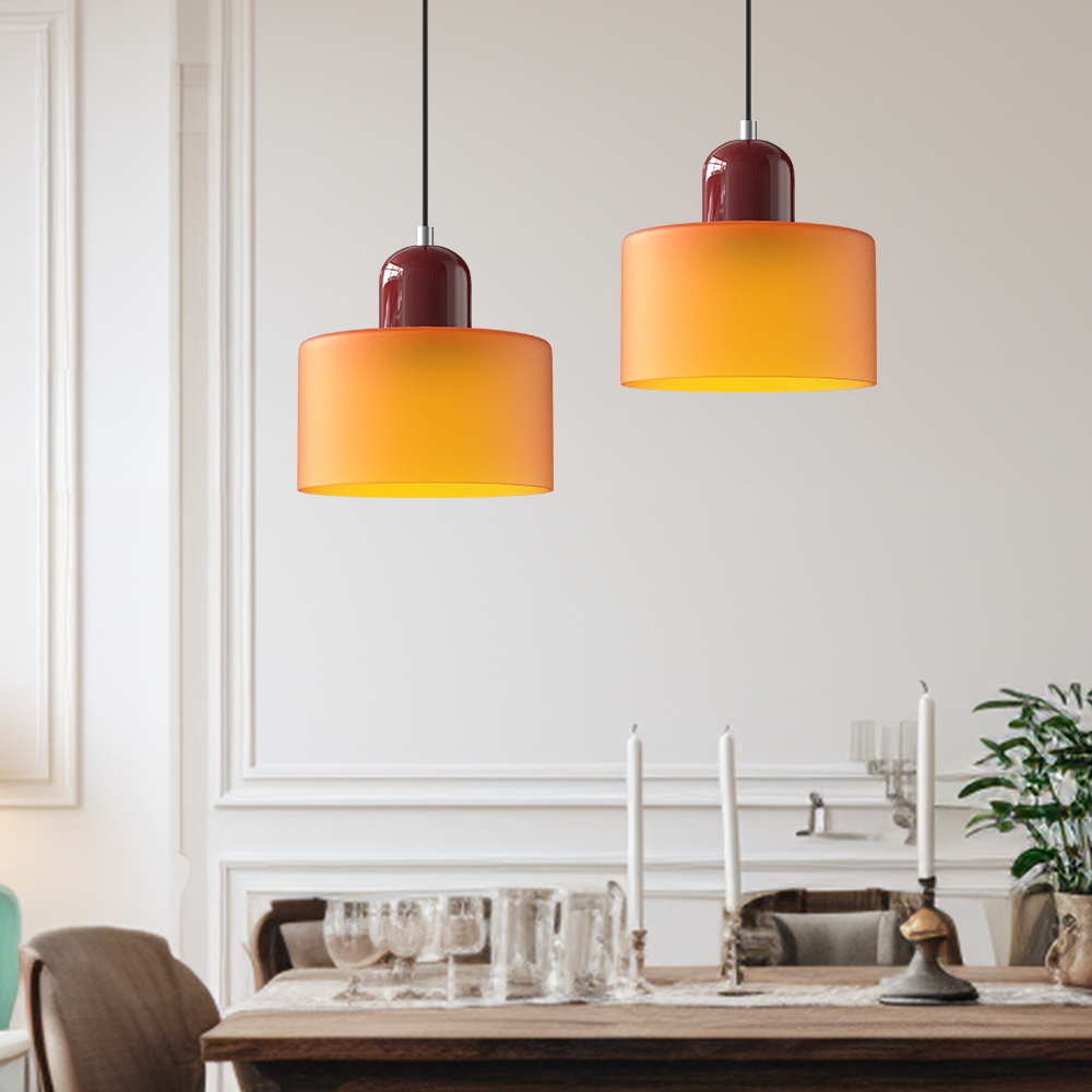Bauhaus Creative Glass Pendant Light - Colored Glass for an Elegant Interior
