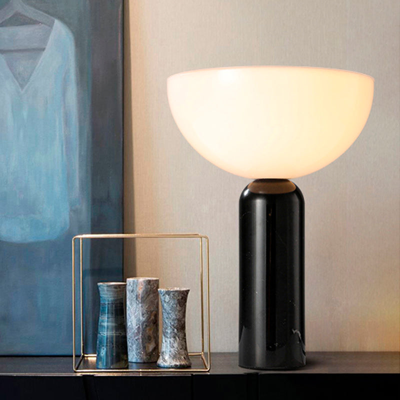 MarbleLuxe Lamp - Marble Table Lamp with Gold Accents