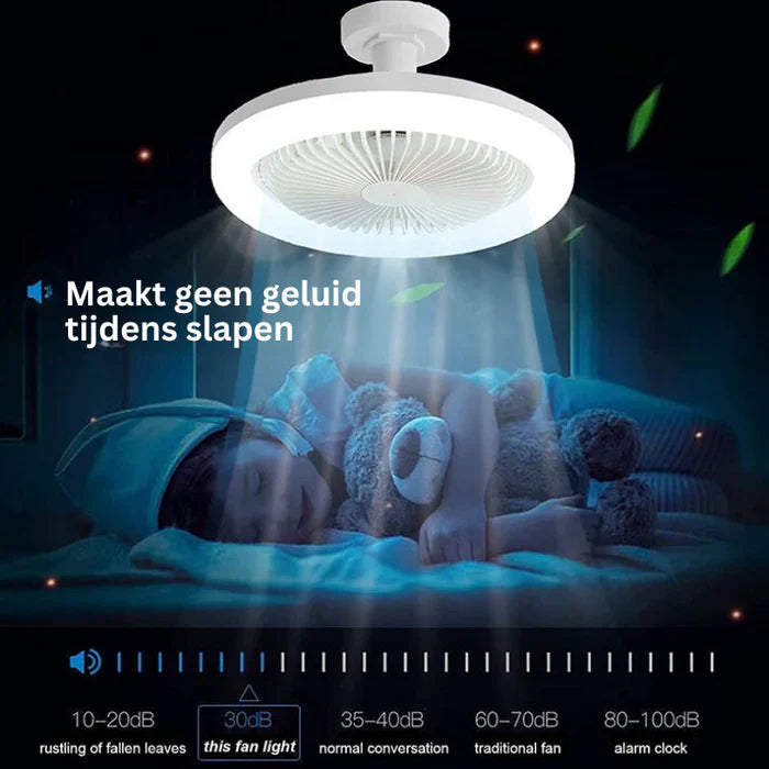 CoolLight Ventilateur Plafond - Stylé avec LED
