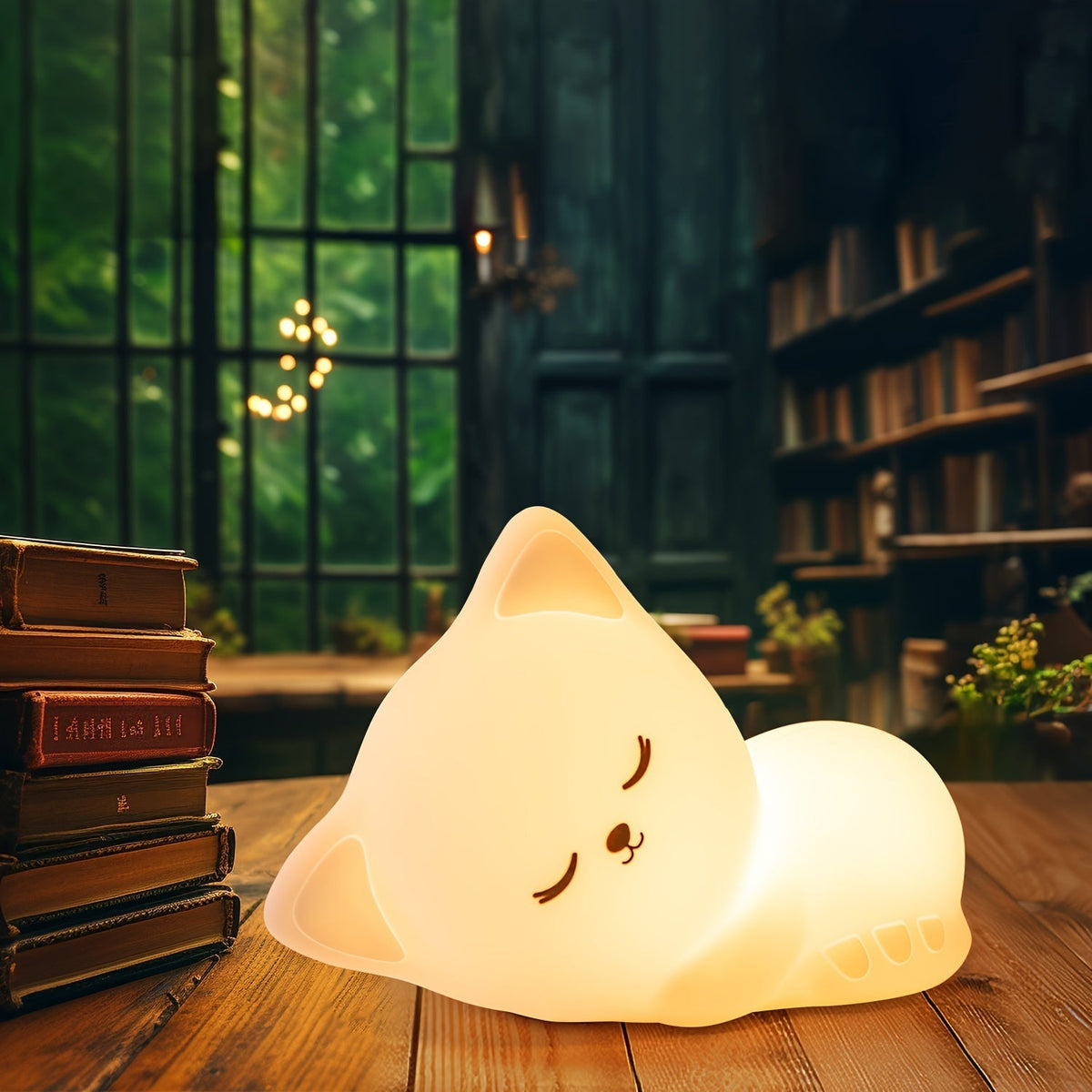 Muzura - Wireless Cat Night Light with 16 Colors