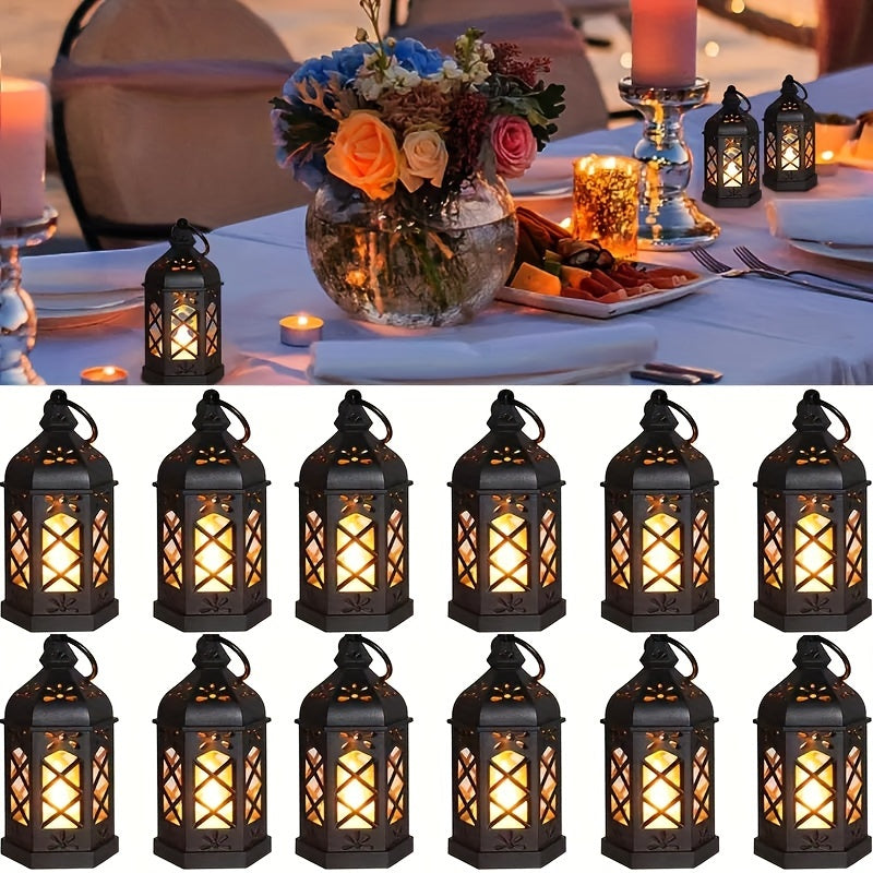 LuxeGlow Lanterns - Rustic LED Lantern Set for a Festive Ambience