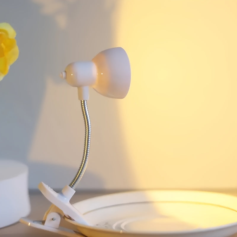 MiniGlow - Portable Clip-On Reading Lamp with Adjustable Arm