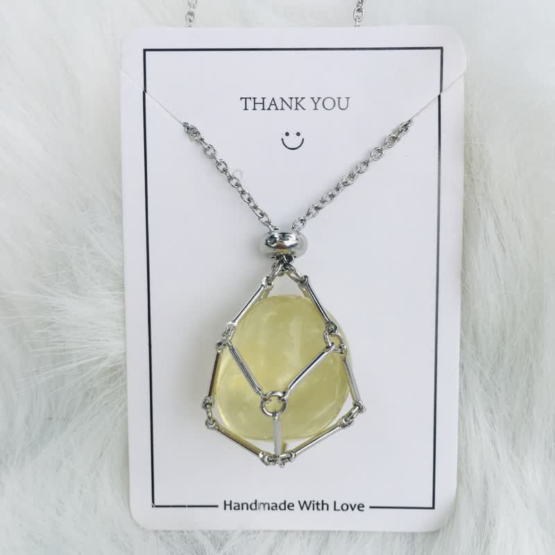 Iris - Collier petite monture en cristal naturel