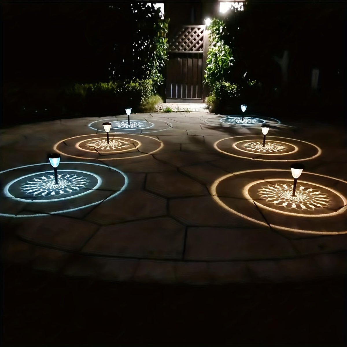 Ianthera - Color-Changing Solar Garden Lights Set of 4