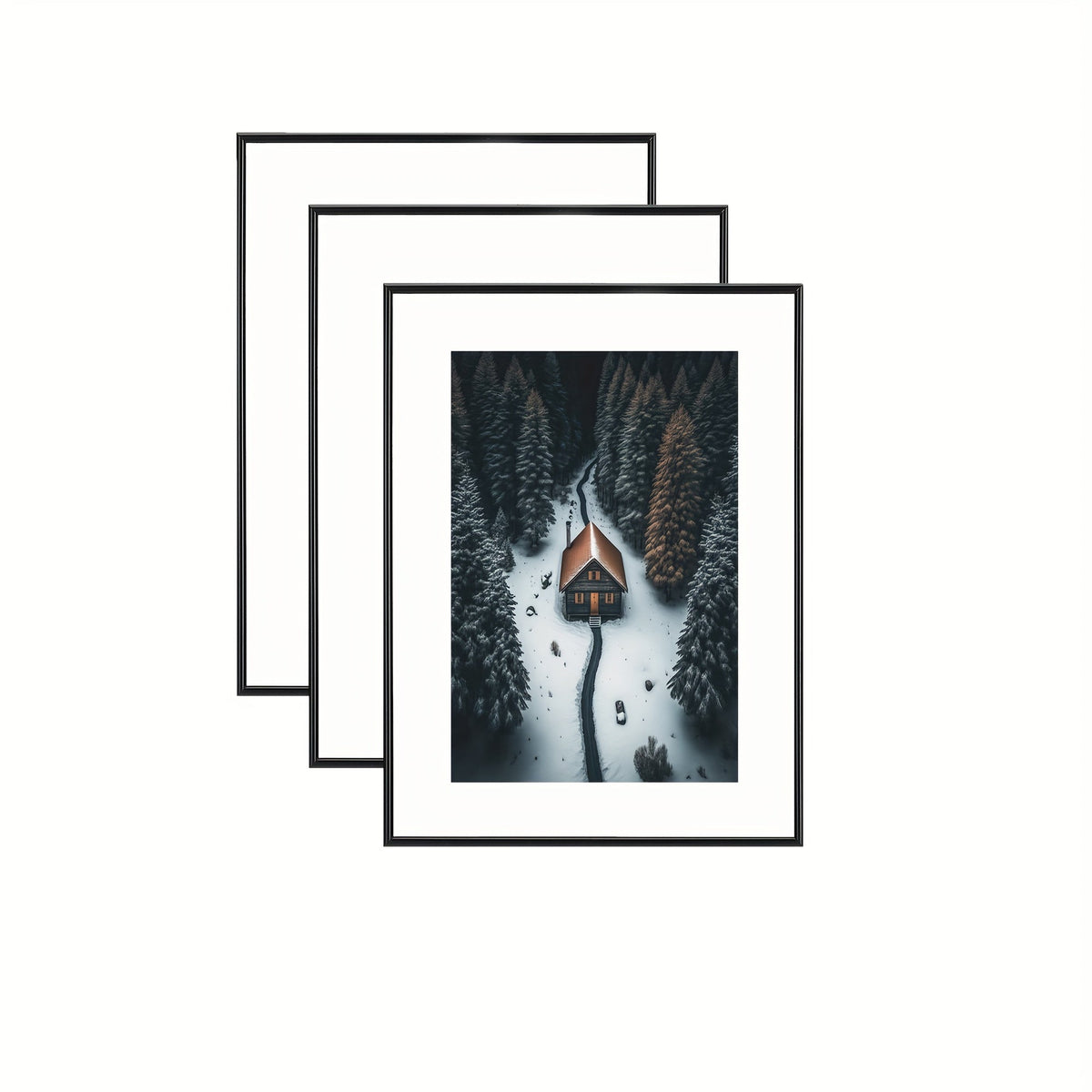 FrameSet - Set of 3 Elegant Photo Frames for Wall and Table
